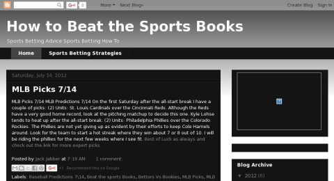 How to Beat the Sports Books Reviews