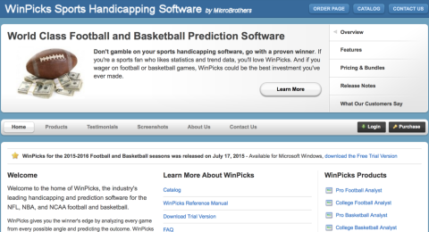 MicroBrothers - WinPicks Sports Handicapping Software Reviews